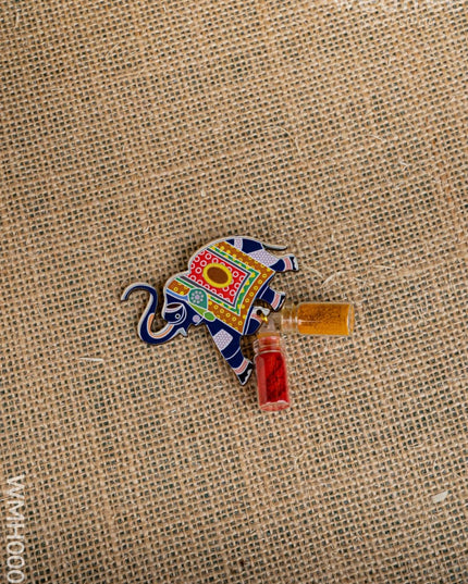 Gift Hamper - Meenakari Glass with Poori Box and Haldi Kumkum Set - WMH0006 - Hampers