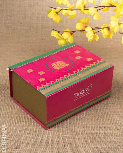 Gift Hamper - Meenakari Plate with Crystal Diya and Cashews - WMH0018 - Hampers
