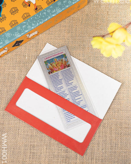 Gift Hamper - Meenakari Tray with Lakshmi Idol Foil Card and Flower Diya - WMH0017 - Hampers