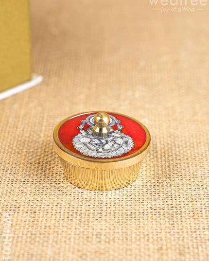 Gift Hamper - Pooja Bowl with Tin and Kumkum - WMH0011 - Hampers