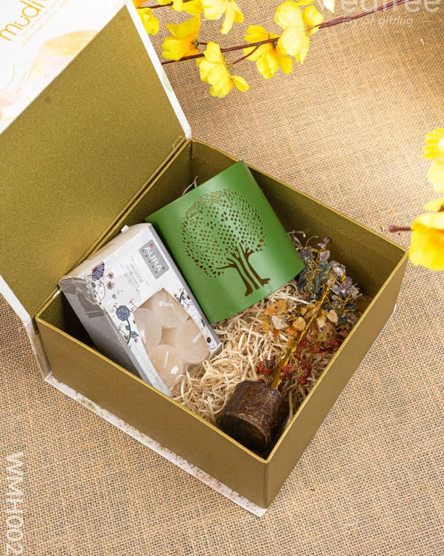 Gift Hamper - Votive with Tree of Life and Scented Candles - WMH0028 - Hampers