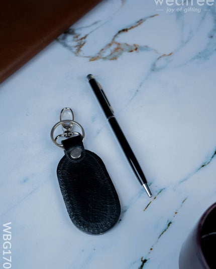 Gift Set - Leather Keychain with Pen - WBG1703 - Pens