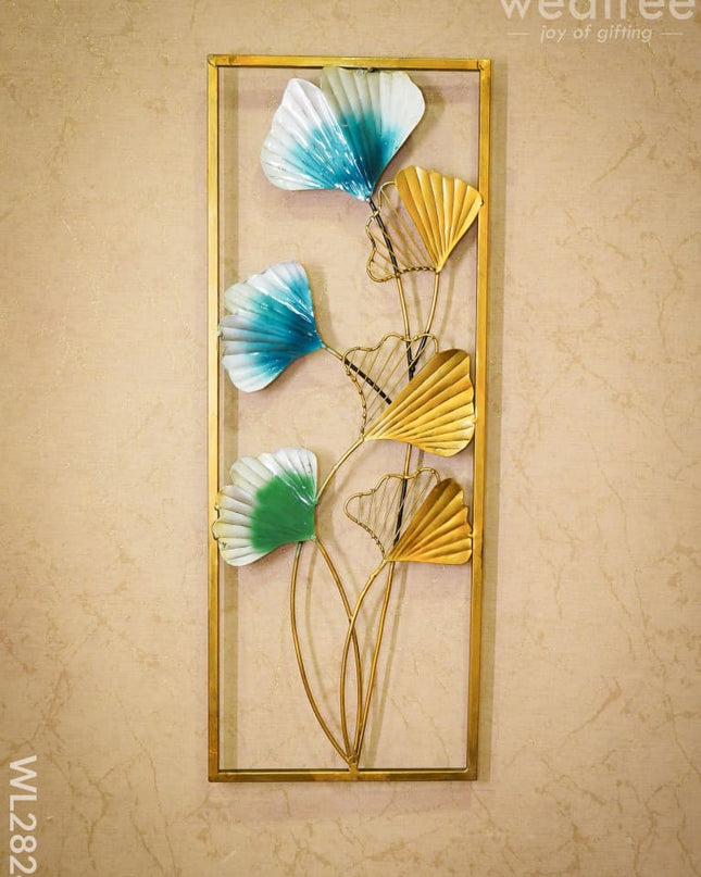 Gingko Leaf Wall Panel (Set Of 2) - Wl2824 Metal Decor Hanging