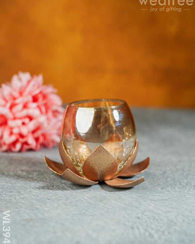 Glass Candle Holder - Wl3941 Candles & Votives