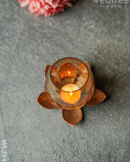 Glass Candle Holder - Wl3941 Candles & Votives