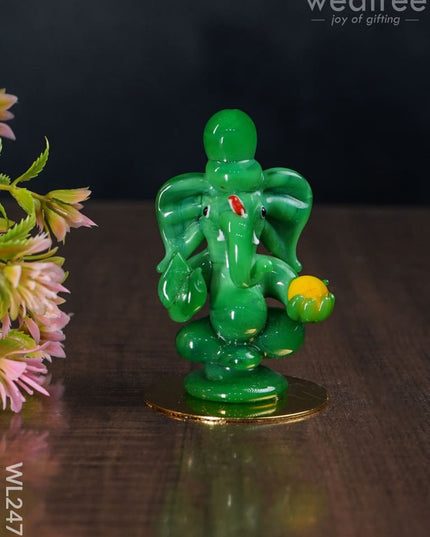 Glass Ganesha Idol - Wl2471 Decor