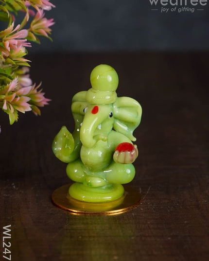 Glass Ganesha Idol - Wl2471 Decor