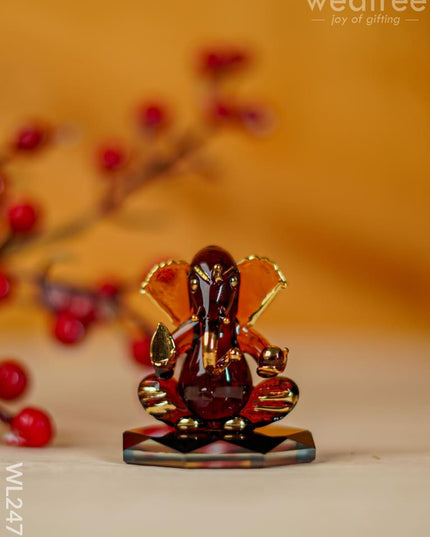 Glass Ganesha Idol - Wl2476 Decor