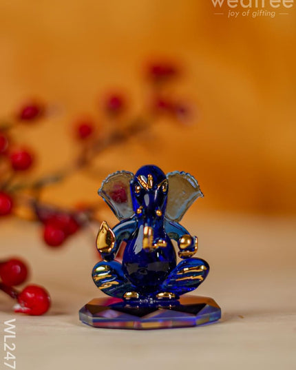 Glass Ganesha Idol - Wl2476 Decor