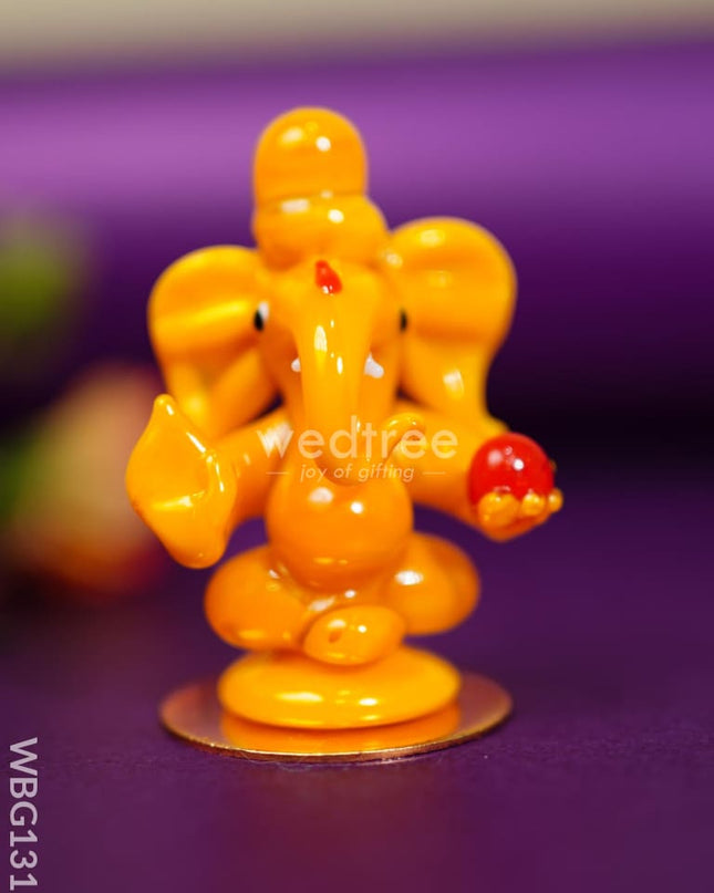 Glass Ganesha With Stand - Wbg1317 Decor