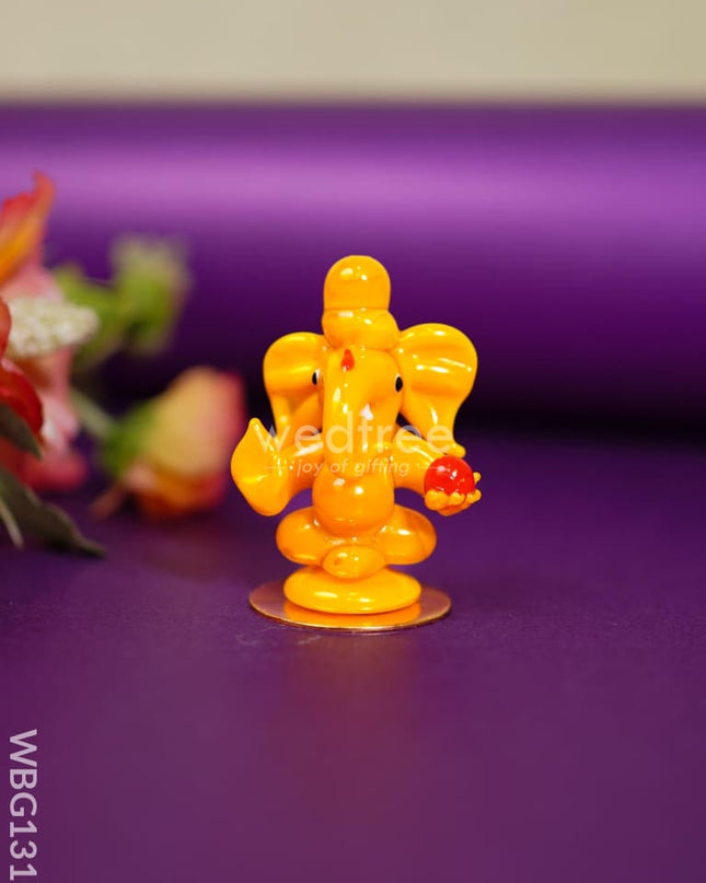 Glass Ganesha With Stand - Wbg1317 Decor