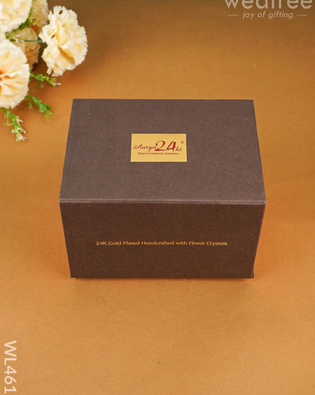 Gold Ballerina In Acrylic Cabinet - Wl4616 Plated