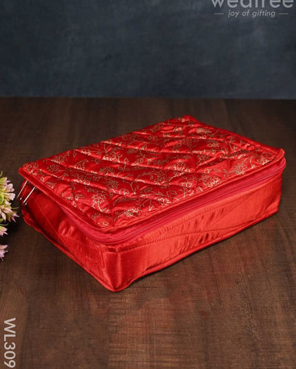 Gold Design Printed Jewel Pouch (10X7) - Wl3093 Organizers