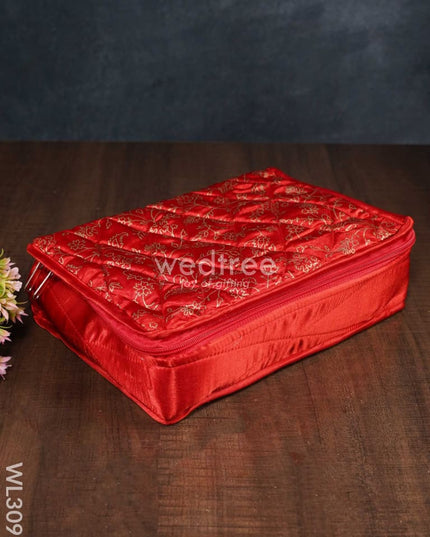 Gold Design Printed Jewel Pouch (10X7) - Wl3093 Organizers