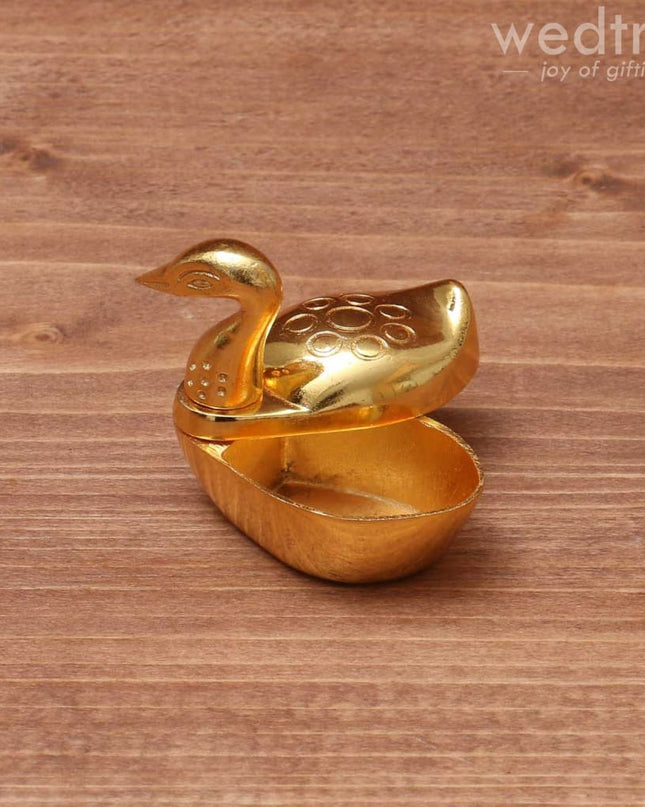 Gold Duck Kumkum Holder Big - W1578 Kum Holders