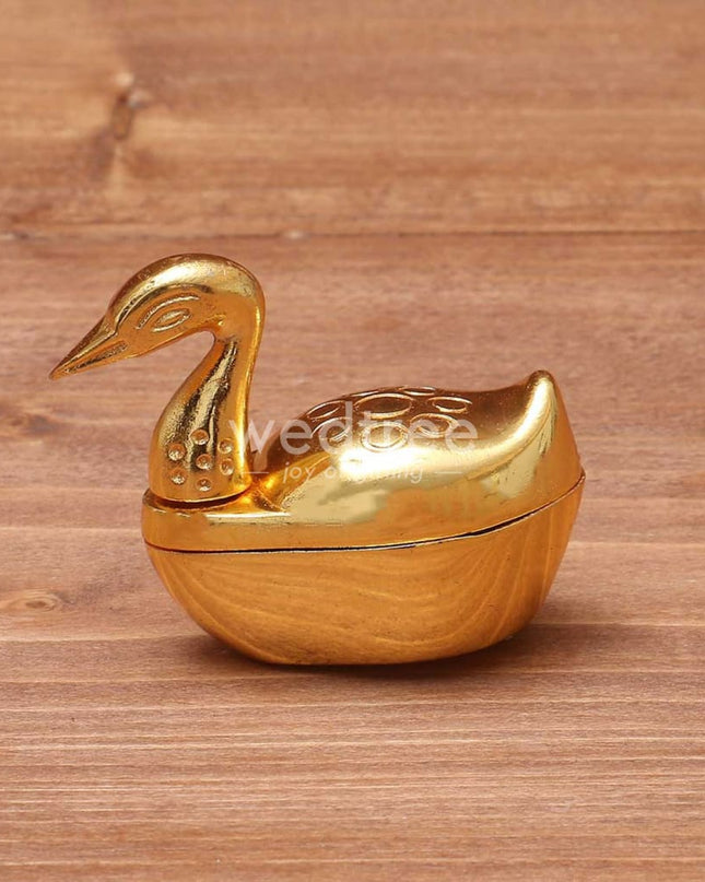 Gold Duck Kumkum Holder Big - W1578 Kum Holders