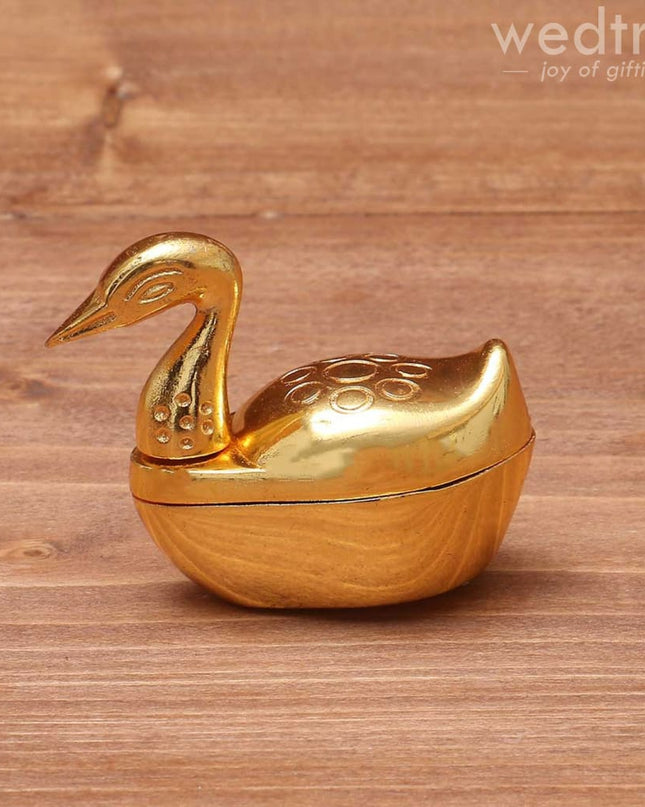Gold Duck Kumkum Holder Big - W1578 Kum Holders