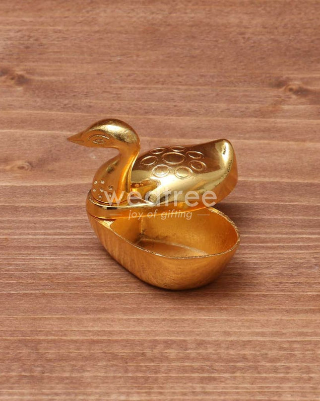 Gold Duck Kumkum Holder Big - W1578 Kum Holders