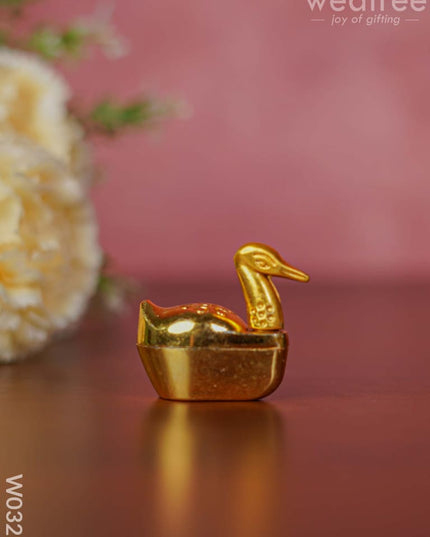 Gold Duck Kumkum Holder - W0325 Holders