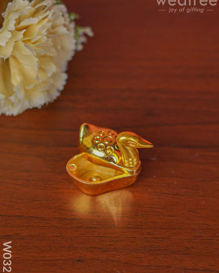 Gold Duck Kumkum Holder - W0325 Holders
