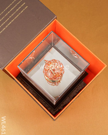 Gold Globe In Acrylic Cabinet - Wl4615 Plated