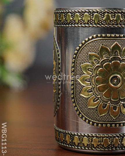 Gold Oxidized Stainless Steel Glass - Wbg1113-1 Utensils