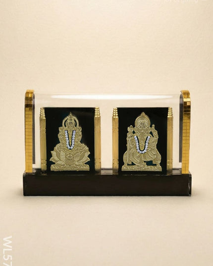 Gold Plated - Lakshmi Ganesha with Arcylic Cabinet - WL5715 - Showpieces