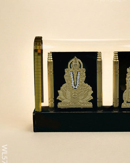 Gold Plated - Lakshmi Ganesha with Arcylic Cabinet - WL5715 - Showpieces
