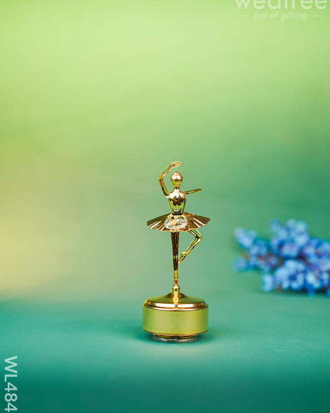 Gold Plated Musical Twirling Ballerina - WL4842 Gold Plated