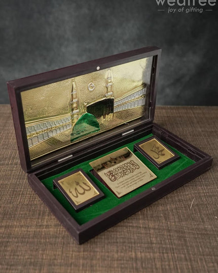 Gold Plated Prayer Box Large - Wl1094 Paduka