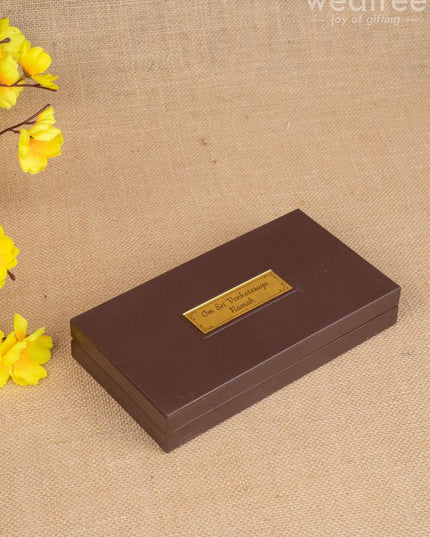 Gold Plated Prayer Box Large - WL1094 - Paduka Prayer Box