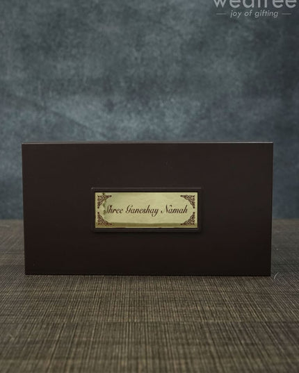 Gold Plated Prayer Box Large - Wl1094 Paduka