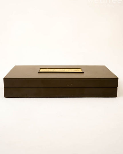 Gold Plated Prayer Box Large - WL1094 - Paduka Prayer Box