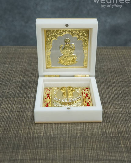 Gold Plated Prayer Box Mini - Wl1092 Paduka