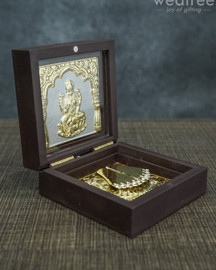 Gold Plated Prayer Box Mini - Wl1092 Paduka