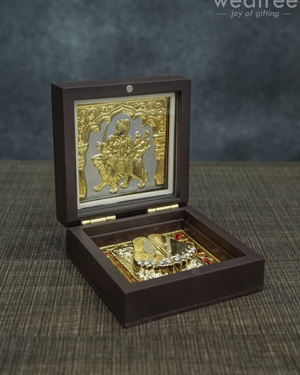 Gold Plated Prayer Box Mini - Wl1092 Paduka