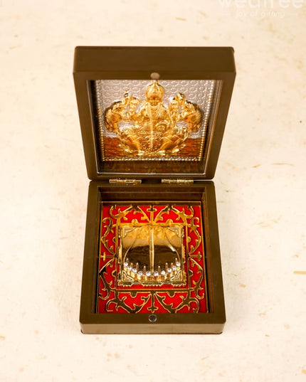 Gold Plated Prayer Box Mini - WL1092 - Paduka Prayer Box