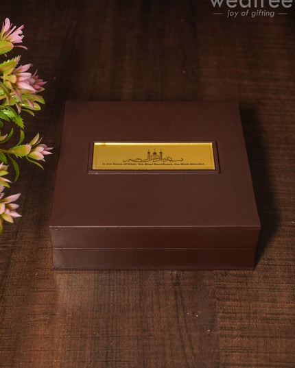 Gold Plated Prayer Box Small - Wl1093 Paduka