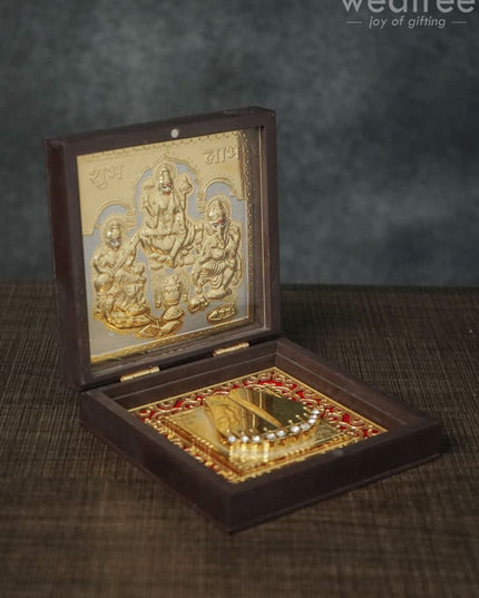 Gold Plated Prayer Box Small - Wl1093 Paduka
