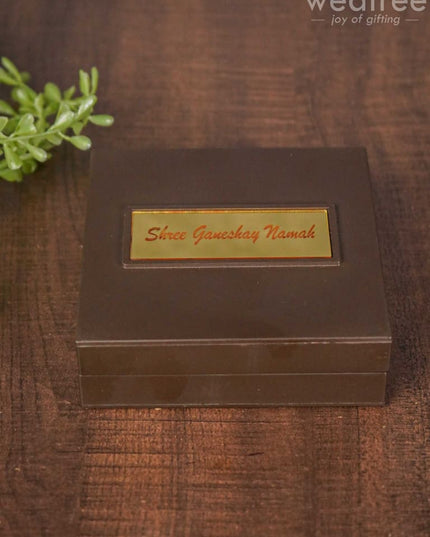 Gold Plated Prayer Box Small - Wl1093 Paduka