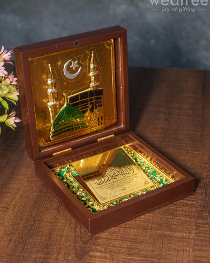 Gold Plated Prayer Box Small - Wl1093 Paduka