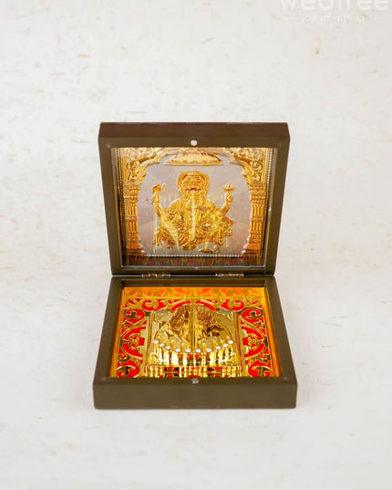 Gold Plated Prayer Box - Small - WL1093 - Paduka Prayer Box
