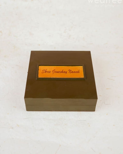 Gold Plated Prayer Box - Small - WL1093 - Paduka Prayer Box