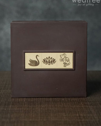 Gold Plated Prayer Box Small - Wl1093 Paduka