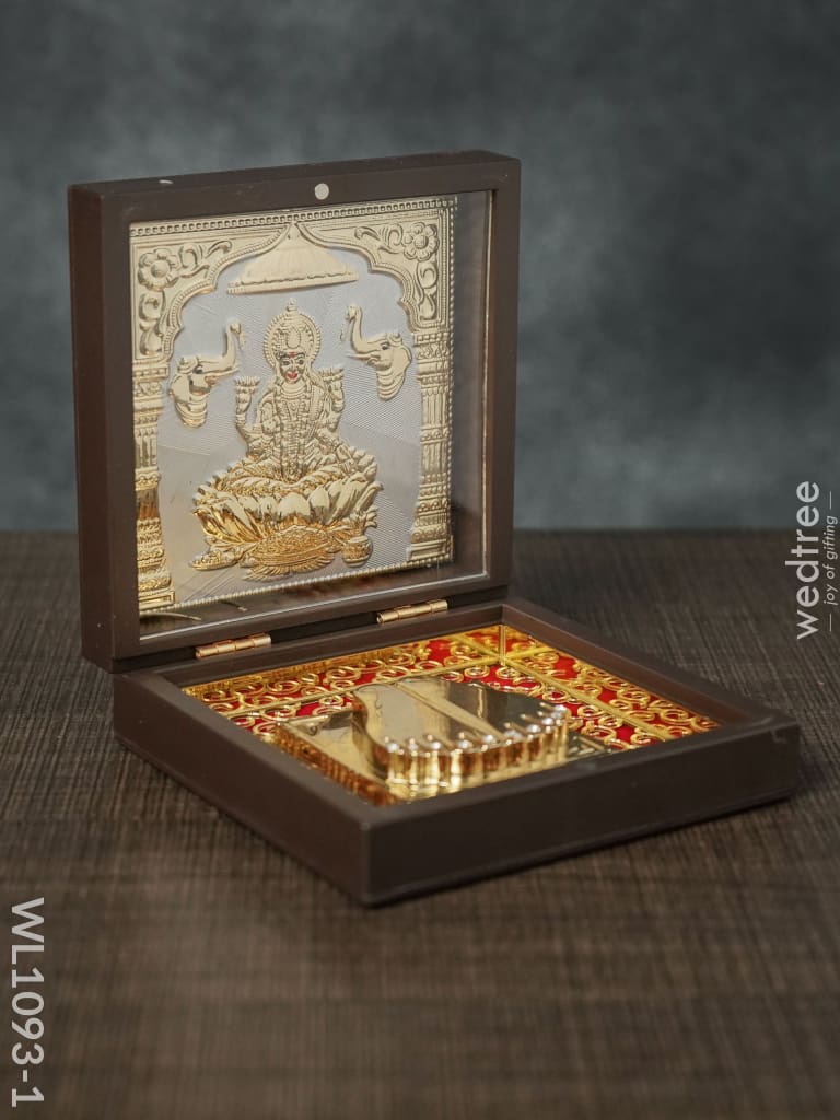 Gold Plated Prayer Box Small - Wl1093 Paduka