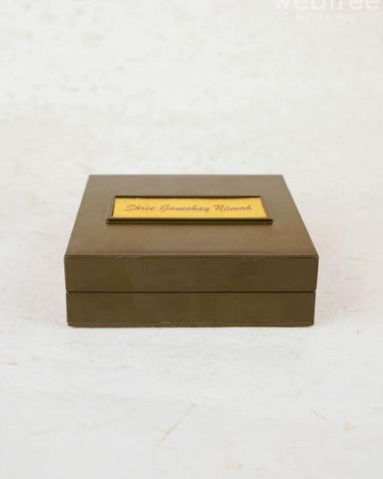 Gold Plated Prayer Box - Small - WL1093 - Paduka Prayer Box
