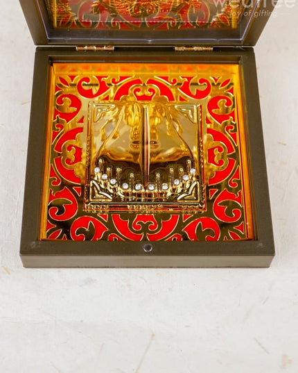 Gold Plated Prayer Box - Small - WL1093 - Paduka Prayer Box