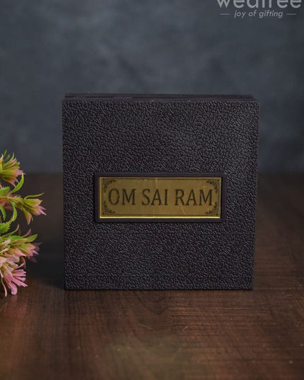 Gold Plated Prayer Box Small - Wl1093 Paduka