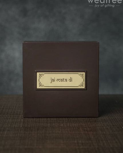 Gold Plated Prayer Box Small - Wl1093 Paduka