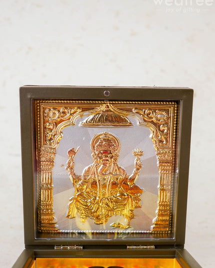 Gold Plated Prayer Box - Small - WL1093 - Paduka Prayer Box
